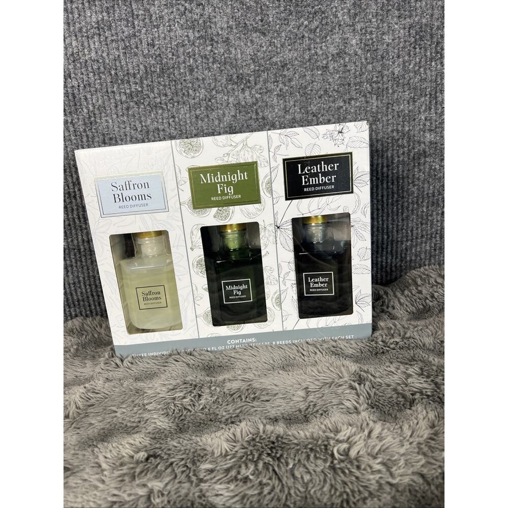 Bellevue Geo Reed Diffuser Set, 3 Pack (6 Ounce)